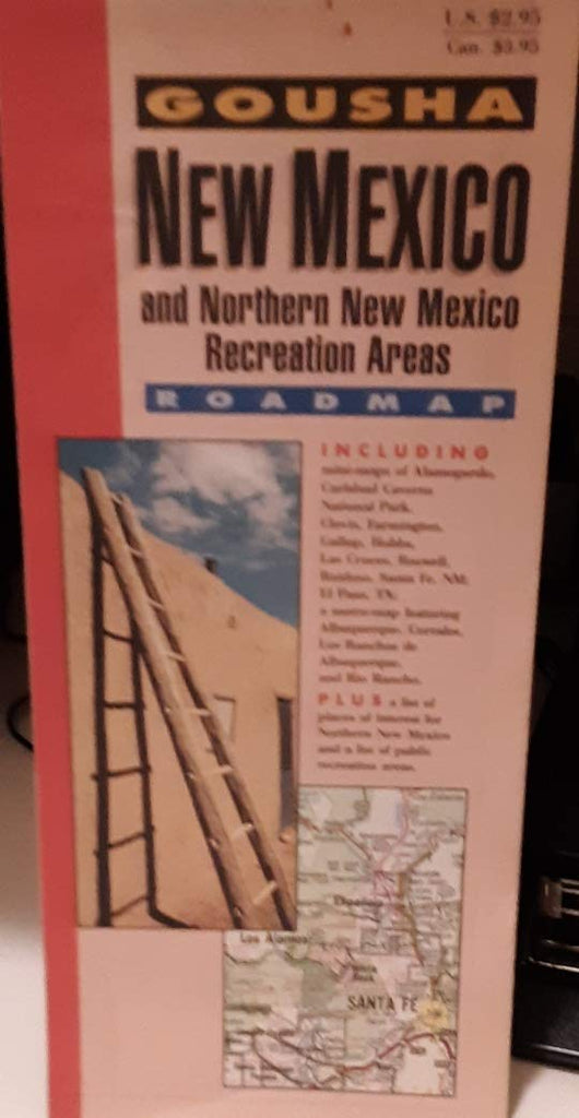 New Mexico and northern New Mexico recreational area roadmap: Including mini-maps of Alamorgordo, Carlsbad Caverns National Park ... Albuquerque, Rio Rancho (A Gousha travel publication) - Wide World Maps & MORE! - Book - Wide World Maps & MORE! - Wide World Maps & MORE!