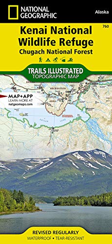 Kenai National Wildlife Refuge [Chugach National Forest] (National Geographic Trails Illustrated Map, 760) - Wide World Maps & MORE!