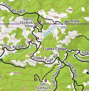 Groom Creek, Arizona / Off-Road Series - Wide World Maps & MORE! - Map - Adventure iDiaz Maps - Wide World Maps & MORE!