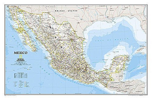 Mexico Classic [Ready-to-Hang] (National Geographic Reference Map) - Wide World Maps & MORE! - Map - National Geographic - Wide World Maps & MORE!