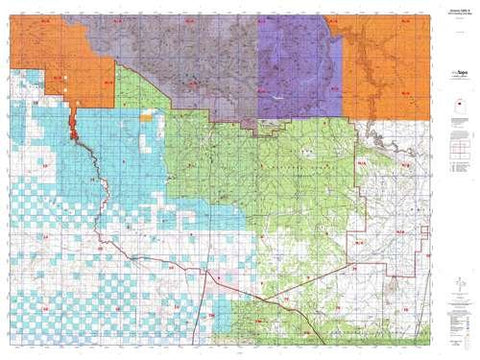 Arizona GMU 9 Hunt Area / Game Management Unit (GMU) Map - Wide World Maps & MORE! - Map - MyTopo - Wide World Maps & MORE!