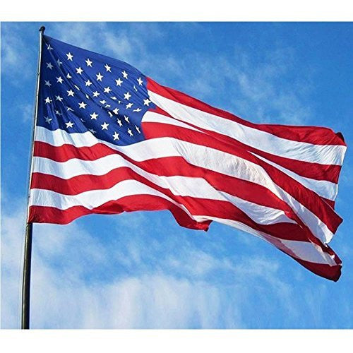 5×3 USA Flag Super-Polyester Brass Grommets Canvas Header American Flag - Wide World Maps & MORE! - Lawn & Patio - Smar Deals - Wide World Maps & MORE!