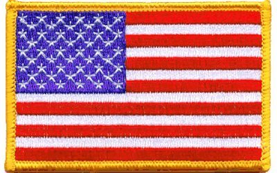 Flag-It United States Flag: An Embroidered Iron-On Patch - Wide World Maps & MORE! -  - Wide World Maps & MORE! - Wide World Maps & MORE!