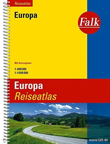 Falk Reiseatlas Europa 1 : 800 000 / 1: 4 500 000: Mit Ortsregister - Wide World Maps & MORE! - Book - Brand: - Wide World Maps & MORE!