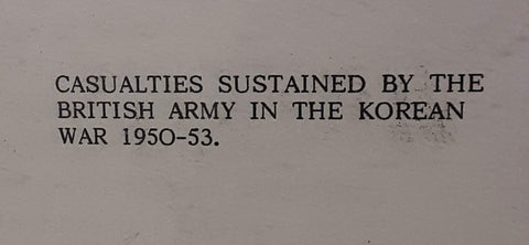 Casualties Sustained by the British Army in the Korean War, 1950-53 - Wide World Maps & MORE! - Book - Wide World Maps & MORE! - Wide World Maps & MORE!