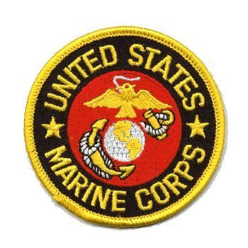 U.S. Marines: An Embroidered Iron-On Patch (Two-Pack) - Wide World Maps & MORE! - Art and Craft Supply - Flag It - Wide World Maps & MORE!