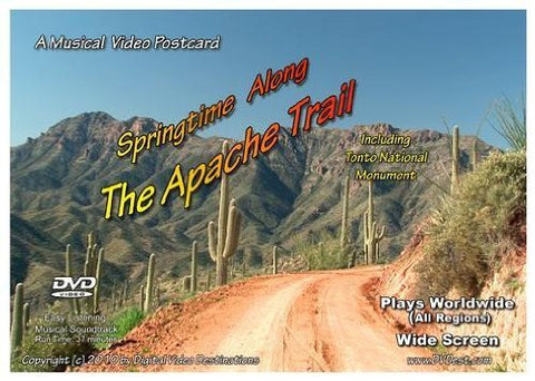 A Musical Video Postcard: Springtime Along The Apache Trail Including Tonto National Monument - Wide World Maps & MORE! - DVD - Digital Video Destinations - Wide World Maps & MORE!