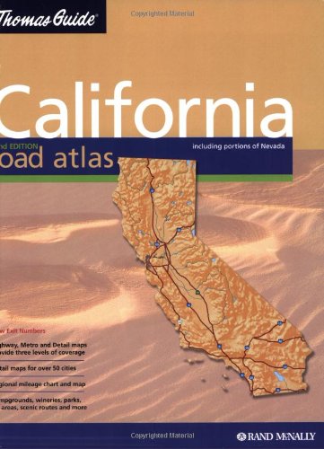 Thomas Guide California Road Atlas: Including Portions of Nevada : Spiral - Wide World Maps & MORE! - Book - Brand: Rand Mcnally - Wide World Maps & MORE!