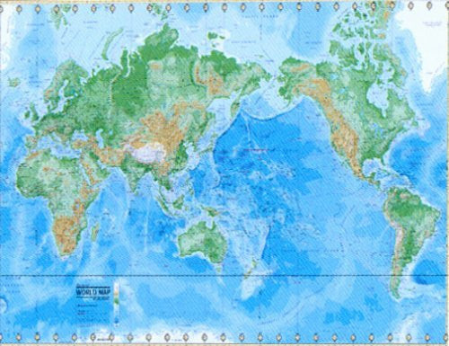 The World Physical Laminated Map: Deluxe Edition - Wide World Maps & MORE!