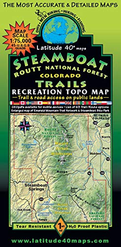 Steamboat – Routt National Forest Trails Recreation Topo Map - Wide World Maps & MORE! - Map - Wide World Maps & MORE! - Wide World Maps & MORE!