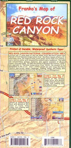 Franko's Map of Red Rock Canyon (NV) - Wide World Maps & MORE! - Book - Wide World Maps & MORE! - Wide World Maps & MORE!