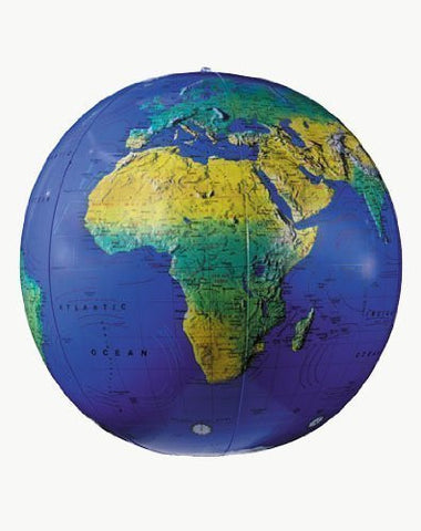 Replogle Globes Inflatable Topographical Globe, Dark Blue Ocean, 27-Inch Diameter Size: 27-Inch Diameter Model: 17601, Toys & Games for Kids & Child - Wide World Maps & MORE! - Toy - Toys & Child - Wide World Maps & MORE!