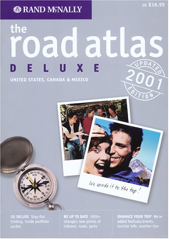 Rand McNally 2001 Road Atlas Deluxe: United States, Canada, Mexico (Rand Mcnally Road Atlas Deluxe) - Wide World Maps & MORE! - Book - Brand: Rand Mcnally - Wide World Maps & MORE!