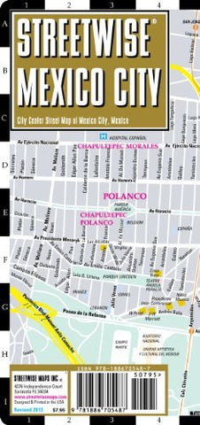 Streetwise Mexico City Map - Laminated City Center Street Map of Mexico City, MX - Folding pocket size travel map with metro map - Wide World Maps & MORE! - Book - StreetWise - Wide World Maps & MORE!
