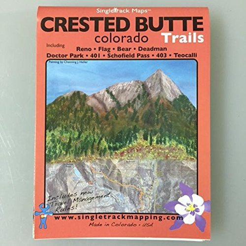 Crested Butte Colorado Trails: Reno, Flag, Bear, Deadman, Doctor Park, 401, Schofield Pass, 403, Teocalli - Wide World Maps & MORE! - Book - Wide World Maps & MORE! - Wide World Maps & MORE!