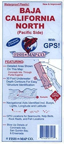 Baja California North (Pacific Side) - Wide World Maps & MORE! - Map - Fish-N-Map - Wide World Maps & MORE!