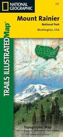 National Geographic, Trails Illustrated, Mount Rainier National Park: Washington, USA (Trails Illustrated - Topo Maps USA) - Wide World Maps & MORE! - Book - National Geographic - Wide World Maps & MORE!