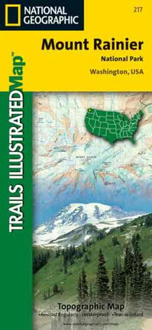 National Geographic, Trails Illustrated, Mount Rainier National Park: Washington, USA (Trails Illustrated - Topo Maps USA) - Wide World Maps & MORE! - Book - NATIONAL GEOGRAPHIC - Wide World Maps & MORE!