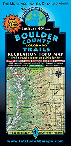 Boulder County Trails Map - Wide World Maps & MORE! - Book - Wide World Maps & MORE! - Wide World Maps & MORE!