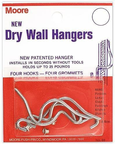 Moore Dry Wall Hangers [7 Pieces] - Product Description - Moore Dry Wall Hang... - Wide World Maps & MORE! - Single Detail Page Misc - Moore - Wide World Maps & MORE!
