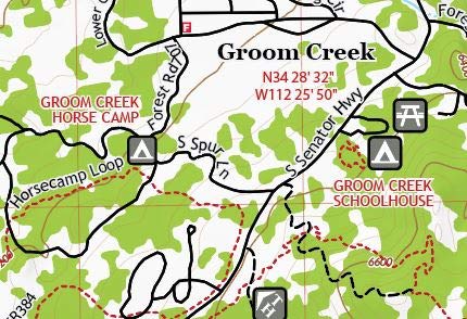 Groom Creek, Arizona / Off-Road Series - Wide World Maps & MORE! - Map - Adventure iDiaz Maps - Wide World Maps & MORE!