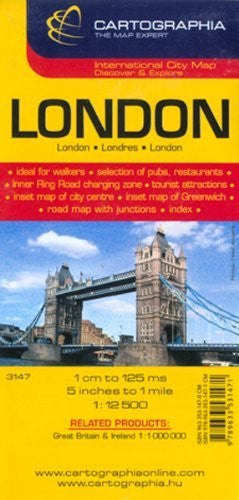 London (Country Maps) (English, French and German Edition) - Wide World Maps & MORE! - Book - Cartographia - Wide World Maps & MORE!