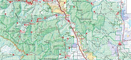 San Isabel National Forest - Wide World Maps & MORE! - Map - United States Department of Agriculture - Wide World Maps & MORE!