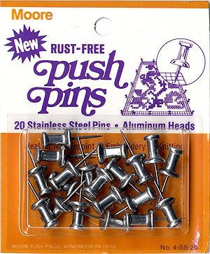 Rust-Free Push-Pins - Wide World Maps & MORE! - Art and Craft Supply - Moore - Wide World Maps & MORE!