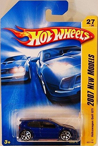 Volkswagen Golf GTI Blue Hot Wheels (2007 First Editions) - Wide World Maps & MORE! - Toy - Hot Wheels - Wide World Maps & MORE!