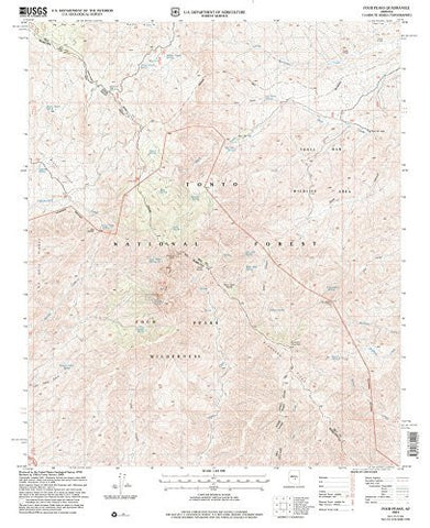 Four Peaks, Arizona (7.5'×7.5' Topographic Quadrangle) - Wide World Maps & MORE! - Map - Wide World Maps & MORE! - Wide World Maps & MORE!