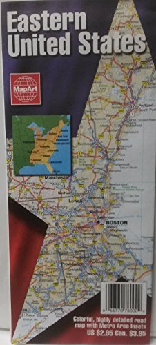 Eastern United States: Detailed Road Map, Inset Maps for Atlanta, Boston ... Washington, DC - Wide World Maps & MORE! - Book - MapArt - Wide World Maps & MORE!