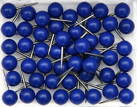 1/4 Inch Map Tacks - Dark Blue - Wide World Maps & MORE! - Office Product - Moore - Wide World Maps & MORE!