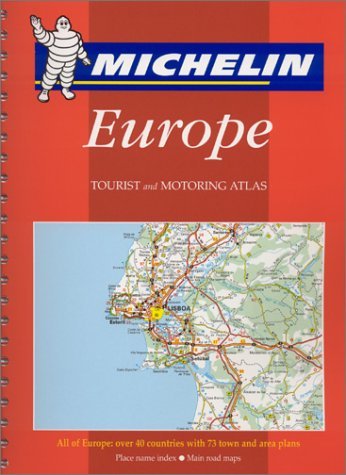 Michelin 2001 Tourist and Motoring Atlas Europe (Michelin Tourist and Motoring Atlas : Europe (Spiral, Small Format), 4th ed) - Wide World Maps & MORE! - Book - Brand: Michelin Travel Pubns - Wide World Maps & MORE!