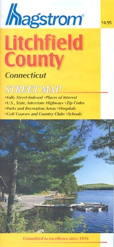 Hagstrom Litchfield County Connecticut: Street Map - Wide World Maps & MORE! - Book - Hagstrom Maps - Wide World Maps & MORE!