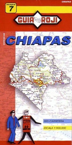 Chiapas State Map by Guia Roji (English and Spanish Edition) - Wide World Maps & MORE! - Book - Guia Roji - Wide World Maps & MORE!