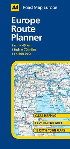 Europe Route Planner (AA Road Map Europe) - Wide World Maps & MORE! - Book - Wide World Maps & MORE! - Wide World Maps & MORE!