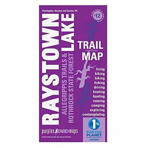 Raystone Lake Trail Map - Wide World Maps & MORE! - Sports - Purple Lizard - Wide World Maps & MORE!