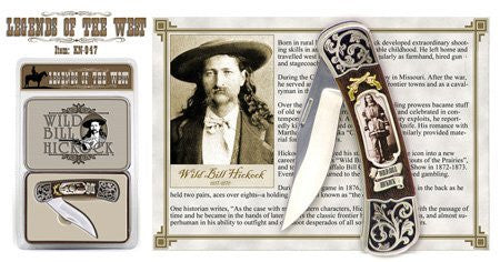 Legends of the West Wild Bill Hickock Historic Pocket Knife - Wide World Maps & MORE! - Home Improvement - Sigma - Wide World Maps & MORE!
