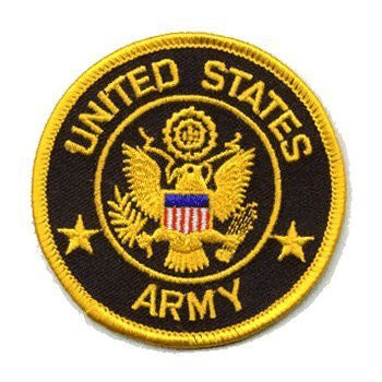 U.S. Army: An Embroidered Iron-On Patch (Two-Pack) - Wide World Maps & MORE! - Art and Craft Supply - Flag It - Wide World Maps & MORE!