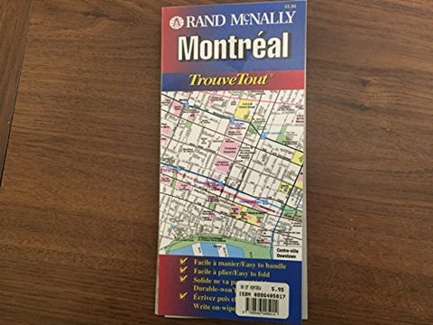 Rand McNally Montreal: Trouvetout (Easyfinder Map) - Wide World Maps & MORE! - Book - Wide World Maps & MORE! - Wide World Maps & MORE!