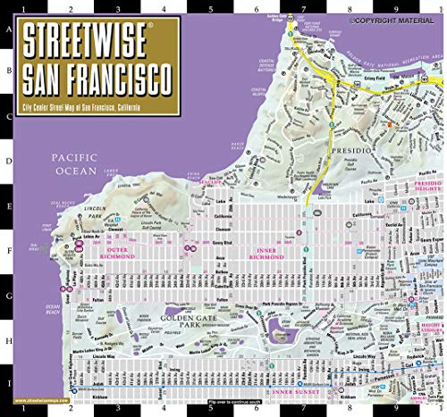 Streetwise San Francisco Map - Laminated City Center Street Map of San Francisco, California (Michelin Streetwise Maps) - Wide World Maps & MORE!