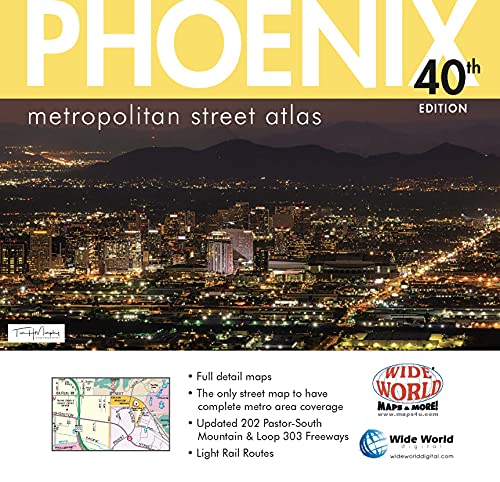 Phoenix Metropolitan Street Atlas 40th Edition - Wide World Maps & MORE!