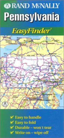 Rand McNally Pennsylvania Easyfinder Map - Wide World Maps & MORE! - Book - Wide World Maps & MORE! - Wide World Maps & MORE!