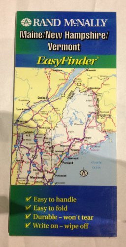 Rand McNally Maine/New Hampshire/Vermont Easyfinder Map - Wide World Maps & MORE! - Book - Wide World Maps & MORE! - Wide World Maps & MORE!