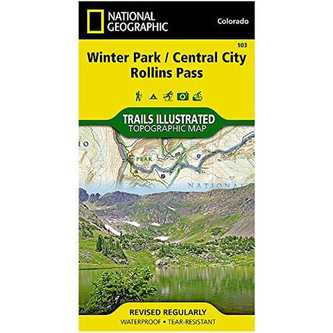 Trails Illustrated Map Winter Park / Central City / Rollins Pass - Wide World Maps & MORE! - Sports - National Geographic Maps - Wide World Maps & MORE!