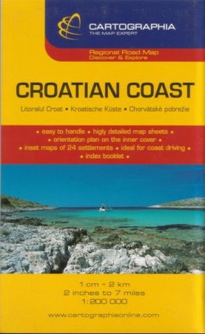 Croatian Coast Road Map by Cartographia (German, Italian and English Edition) - Wide World Maps & MORE! - Book - Wide World Maps & MORE! - Wide World Maps & MORE!