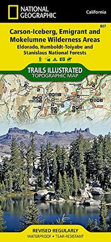 Carson-Iceberg, Emigrant, and Mokelumne Wilderness Areas [Eldorado, Humboldt-Toiyabe, and Stanislaus National Forests] (National Geographic Trails Illustrated Map) - Wide World Maps & MORE! - Book - National Geographic Maps - Wide World Maps & MORE!