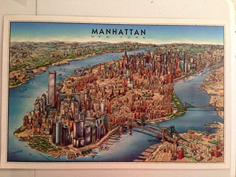 Manhattan Laminated Map - Wide World Maps & MORE! - Book - Wide World Maps & MORE! - Wide World Maps & MORE!