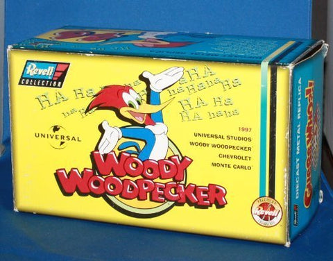 Revell Collection 1:24 Scale Diecast Replica - 1997 Universal Studios' Woody Woodpecker Chevrolet Monte Carlo Wally Dallenbach #46 - Wide World Maps & MORE! - Toy - Revell - Wide World Maps & MORE!