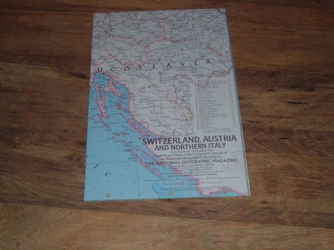 National Geographic September 1965 Map Supplement of Switzerland, Austria & Northern Italy. - Wide World Maps & MORE! - Home - National Geographic - Wide World Maps & MORE!